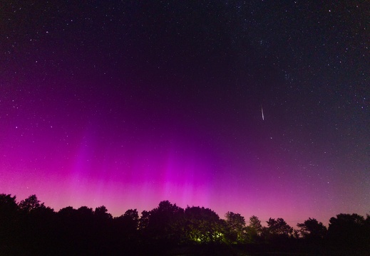 Aurora Borealis and Perseid