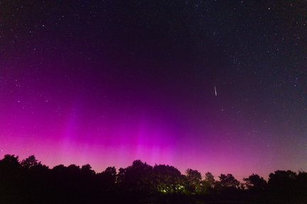 Aurora Borealis and Perseid